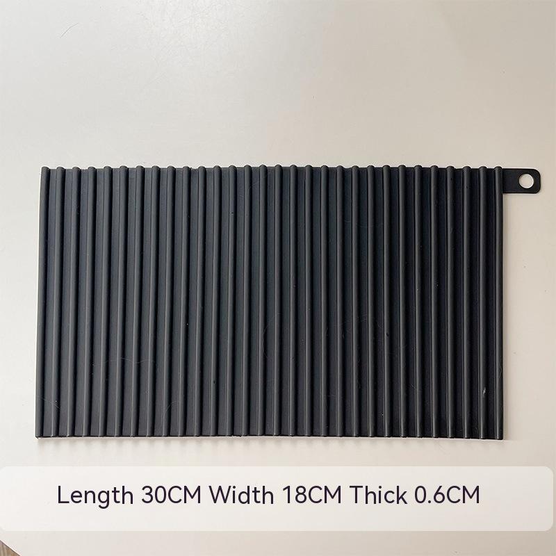 Silicone Draining Pad Heat Insulation Non-Slip Cushion for Dinnerware