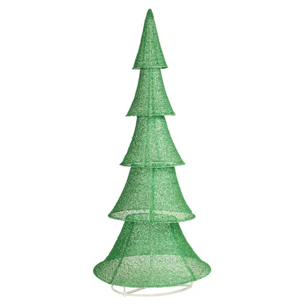 6FT Lighted Christmas Tree with 200 LED Warm White Lights