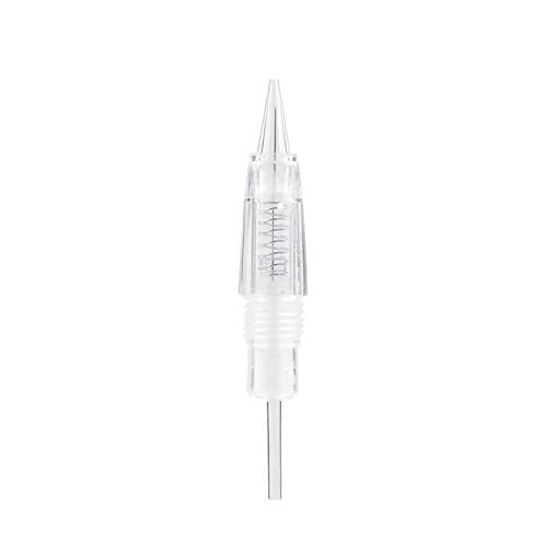 10PCS 1RL Permanent Makeup Clear Tattoo Needle Cartridges for Eyebrow Tattoo Machine (1R)