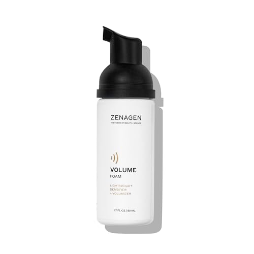 ZENAGEN Volume Foam | Lightweight Densifier + Volumizer, Boosts Hair Volume & Thickness, Provides Lightweight Hold, Nourishes & Strengthens Hair, Non-Greasy Plant-Based, Vegan, All Hair Types