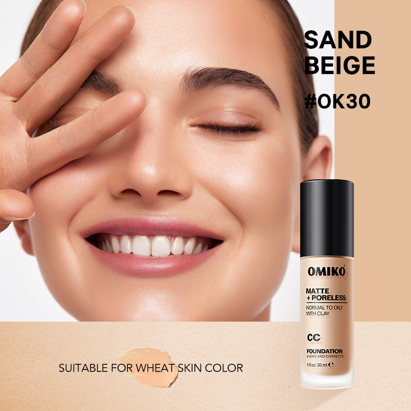 Moisturizing Liquid Foundation & Concealer Set - Long Lasting, Natural & Ivory White