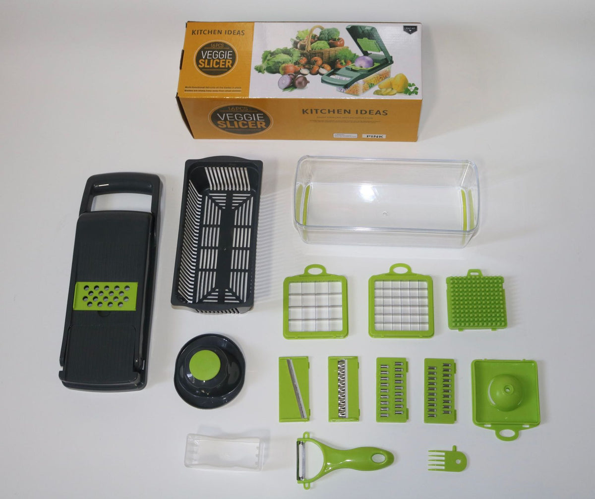 Vegetable Cutter 14-in-1 Kitchen Gadgets Stainless Steel Food Slicer