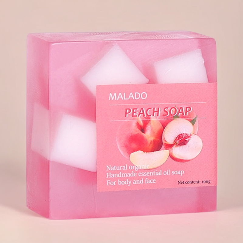 Peach Chunk Body Soap Bar - 100g