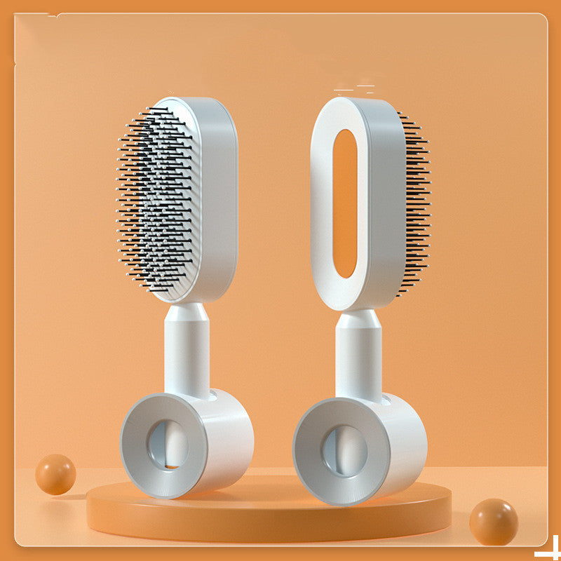 Self-Cleaning Hair Brush with 3D Air Cushion for Scalp Massage & Detangling