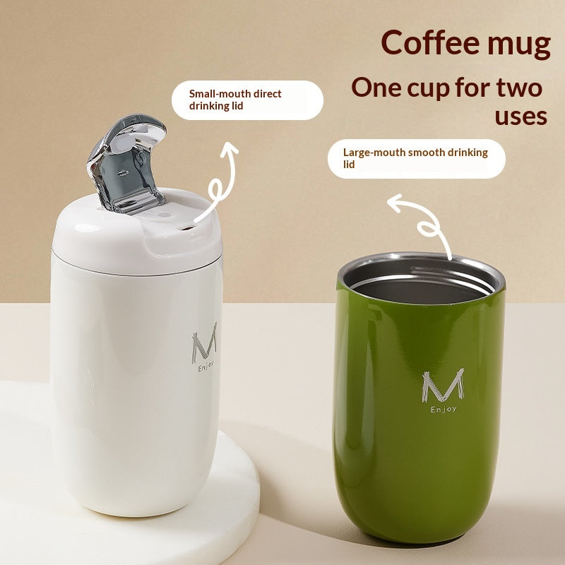 Insulated Stainless Steel Egg Cup Mug - 350ML Portable Heat Retaining Drinkware