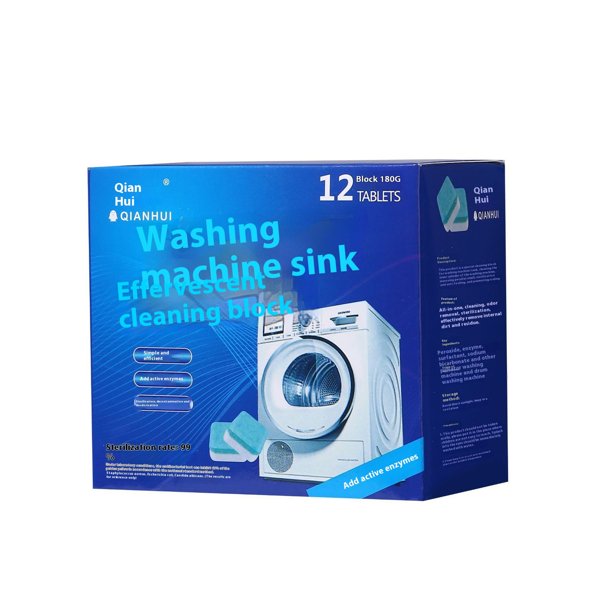 Washing Machine Tank Cleaner - Solid Grain Descaler & Freshener