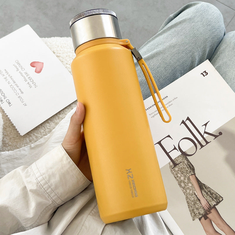 Portable Tea Separation Water Cup with Strainer - Large Capacity Stainless Steel