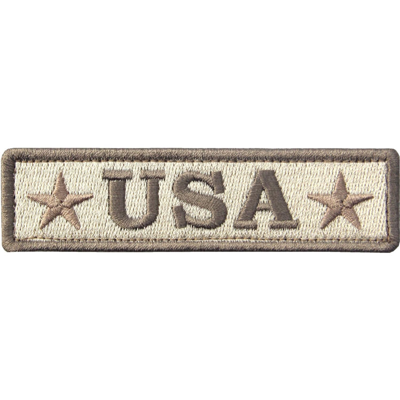 USA Tactical Morale Patches - Set of 4 Embroidered Velcro Patches