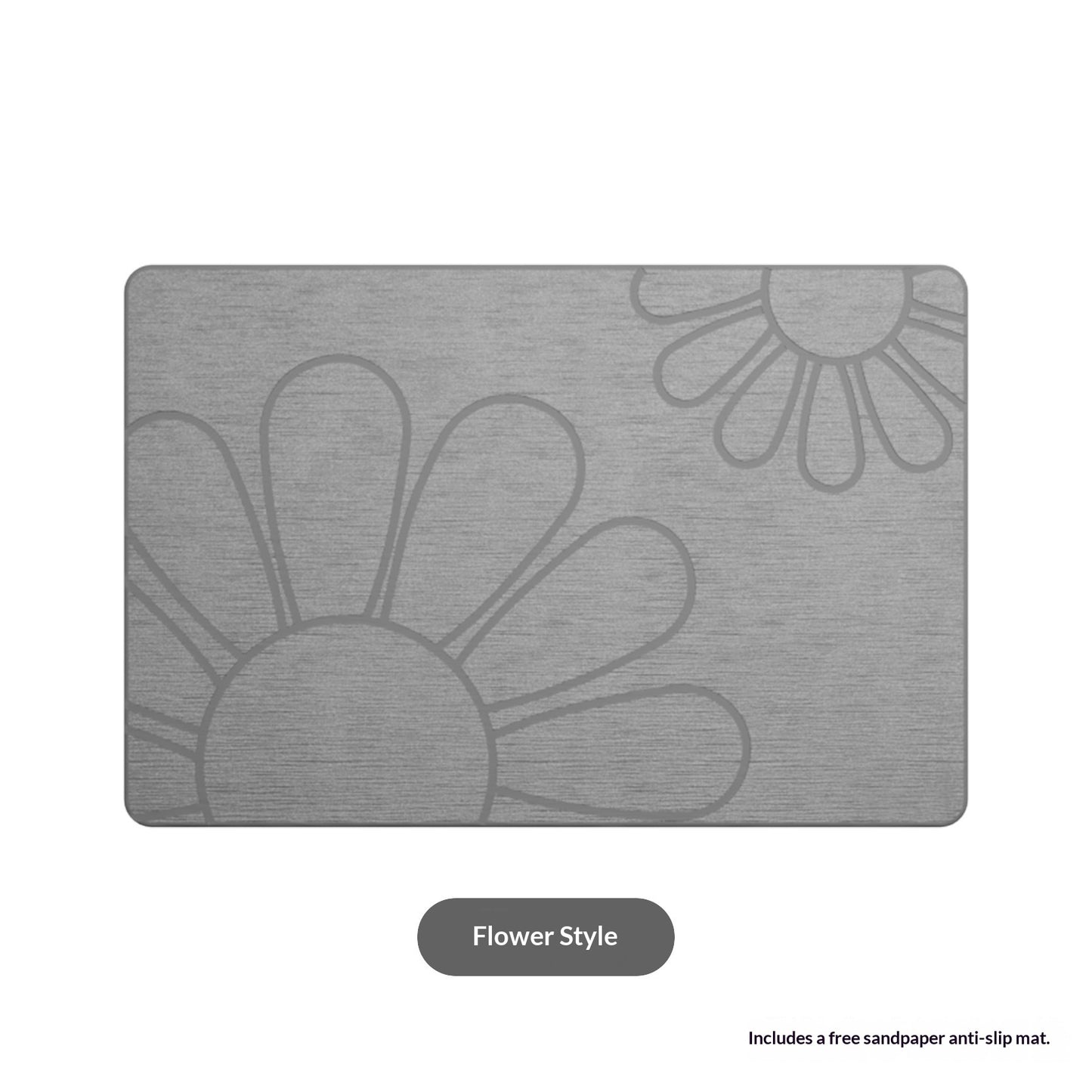 Diatomaceous Mud Carving Bathroom Floor Mat - Water-Absorbing, Quick-Dry, Non-Slip, Modern Minimalist Design