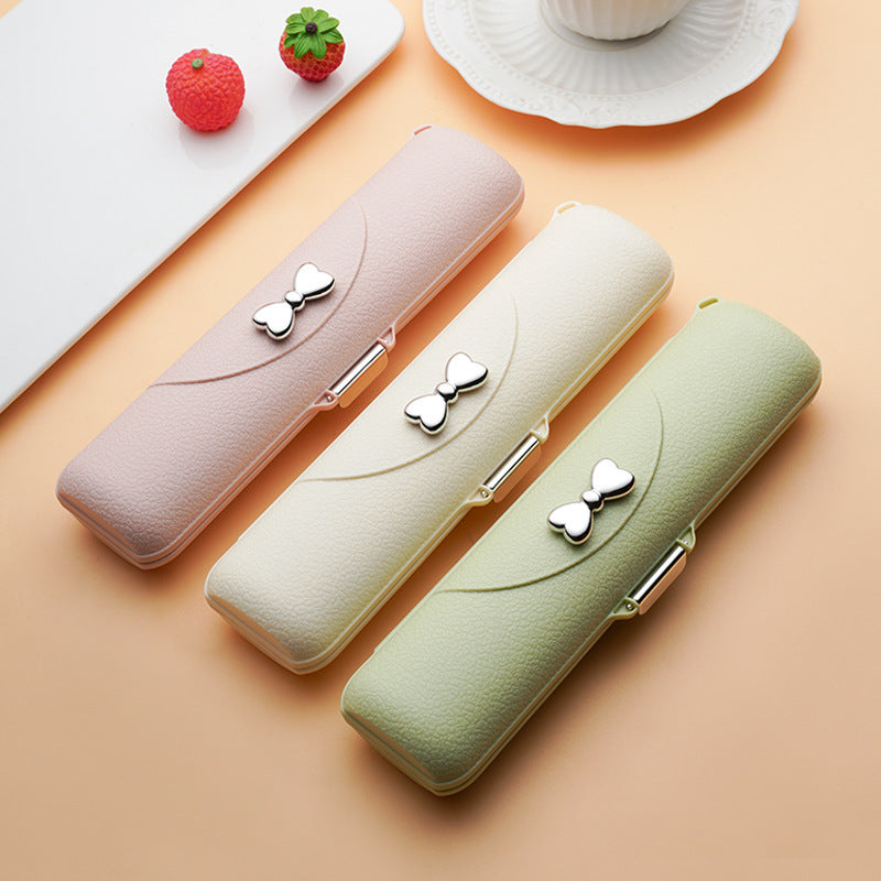 Stainless Steel Portable Tableware Set with Chopsticks, Spoon & Fork