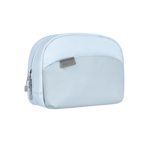 pack all Travel Toiletry Bag, Multi-Compartment Cosmetic Bag, Water-Resistant Makeup Bag for Toiletries, Accessories (Glacier Blue)
