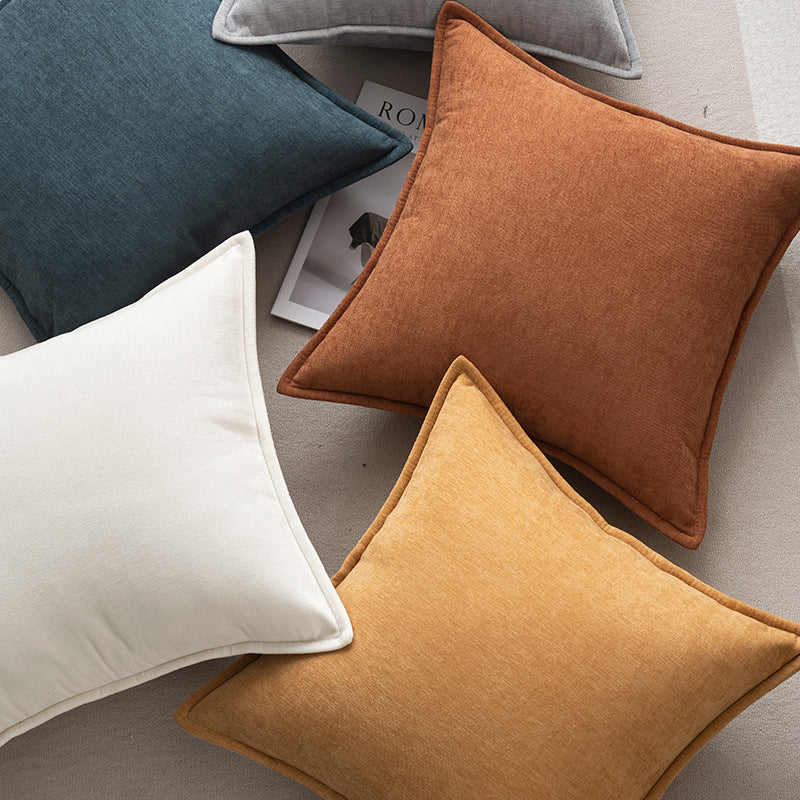 High-End Chenille Throw Pillow Cover and Cushion for Living Room Sofa
