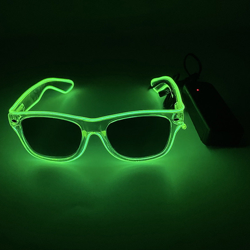 LED Goggles Nightclub Dance Party Props - Colorful Light-up Costume Accessories