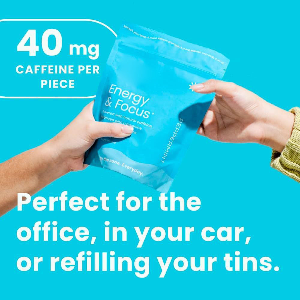 90 Energy Mints Pressing Treatment - Dietary Supplement for Energy & Focus