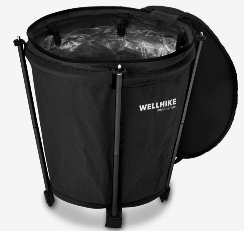 Outdoor Foldable Storage Round Bin 20L - Weatherproof Garden Storage