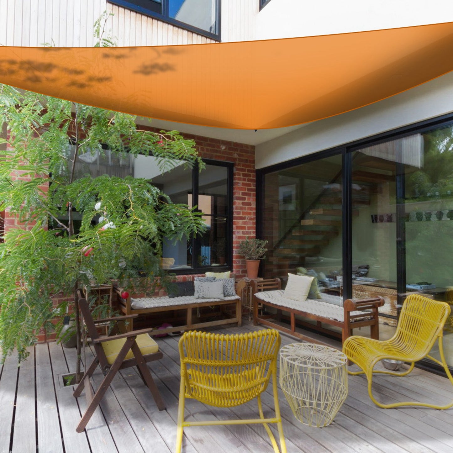 Triangle Shade Sail Canopy - Waterproof Outdoor Shelter