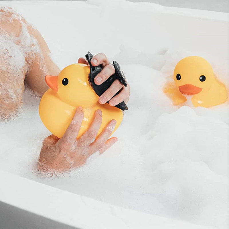 Polygonal Silicone Bath Brush - Portable Shower Massage Brush