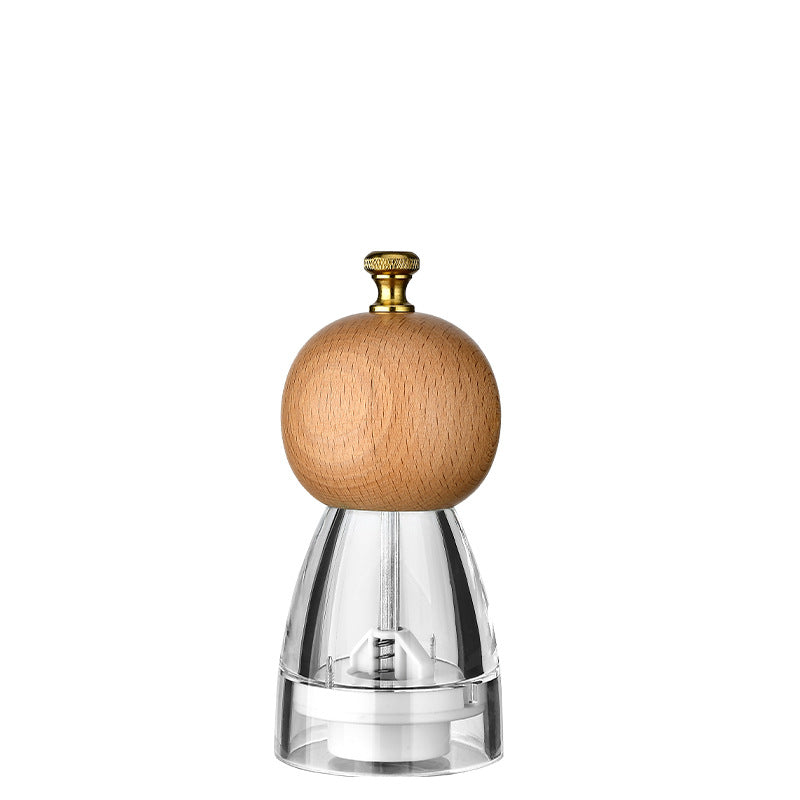 Manual Pepper Grinder with Acrylic or Stainless Steel Options - Kitchen Spice Mill