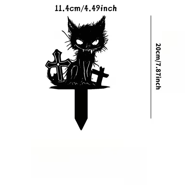 Acrylic Halloween Garden Decoration Picks - Multiple Sizes & Styles