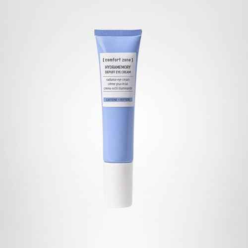 [ comfort zone ] Hydramemory Depuff Eye Cream | Lightweight Moisturizing Cream | Relieve Tired Eyes, Puffiness And Dark Circles | 0.5 Fl. Oz.