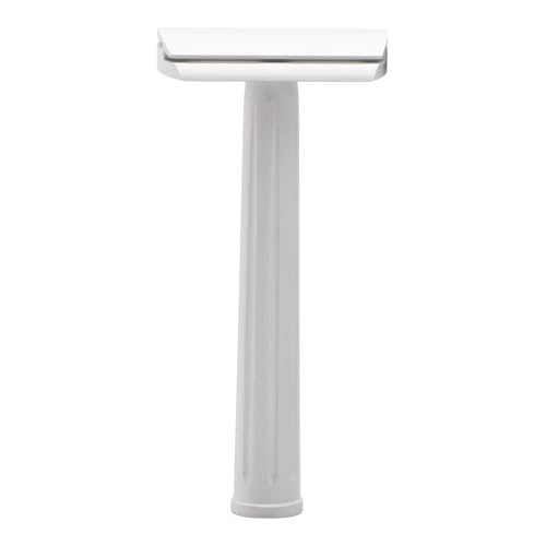 Rex Supply Co. Page Three Piece Double Edge Safety Razor ? Aircraft Aluminum Finish, Ultra-Light CNC-Milled Razor for Men, Durable Smooth Shaver Compatible with All Standard DE Blades