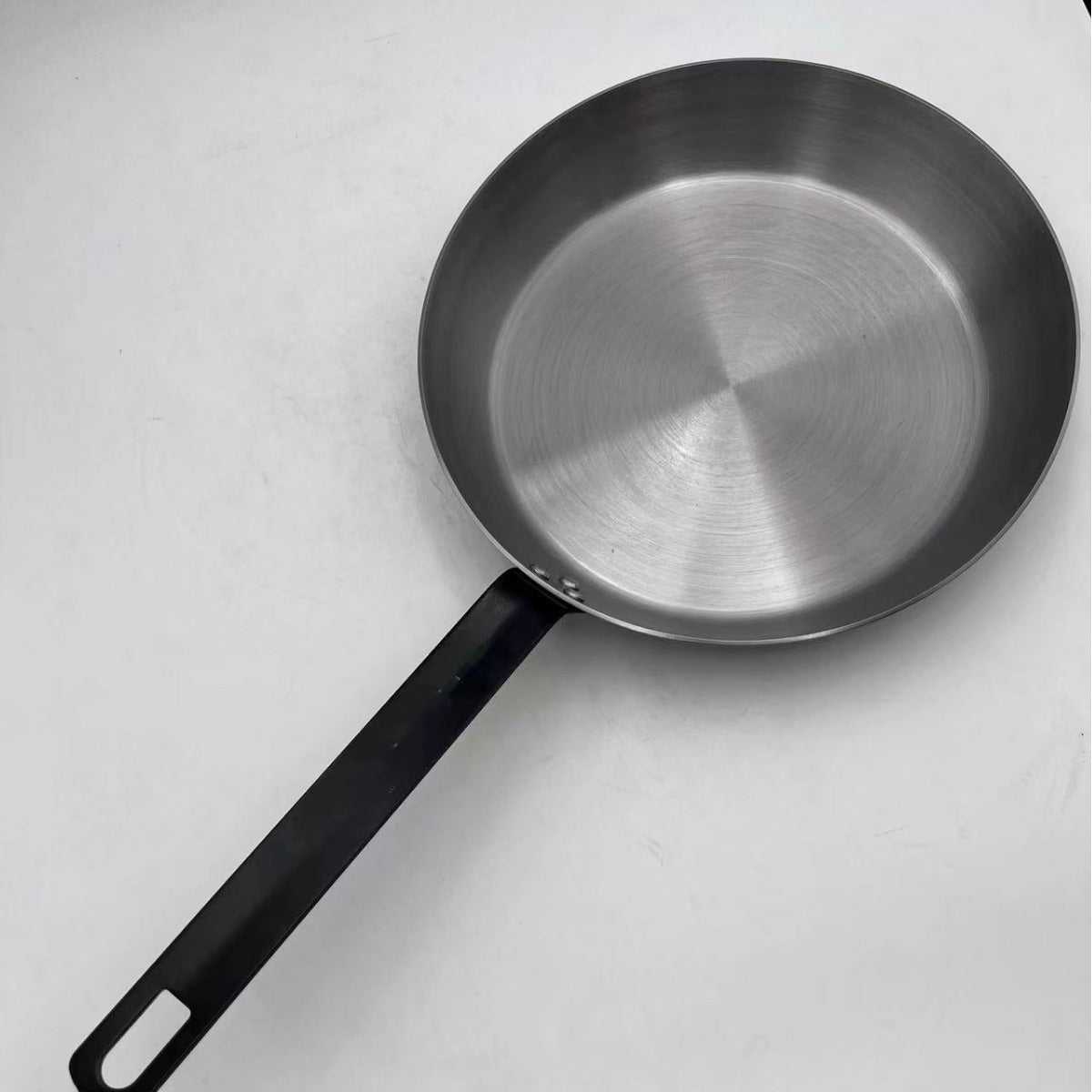 26cm Carbon Steel Uncoated Iron Pan - Non-Stick Cooking Pot