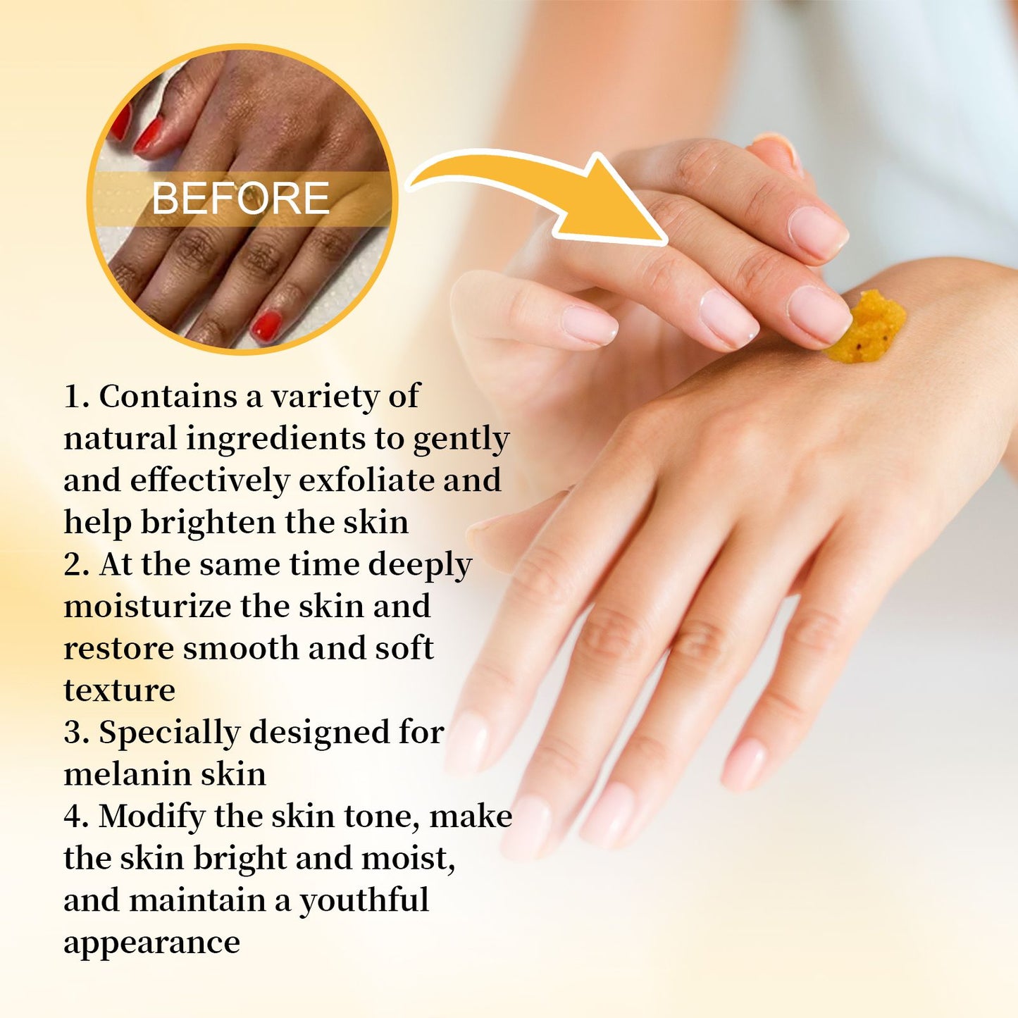Turmeric Body Scrub for Exfoliating and Skin Brightening