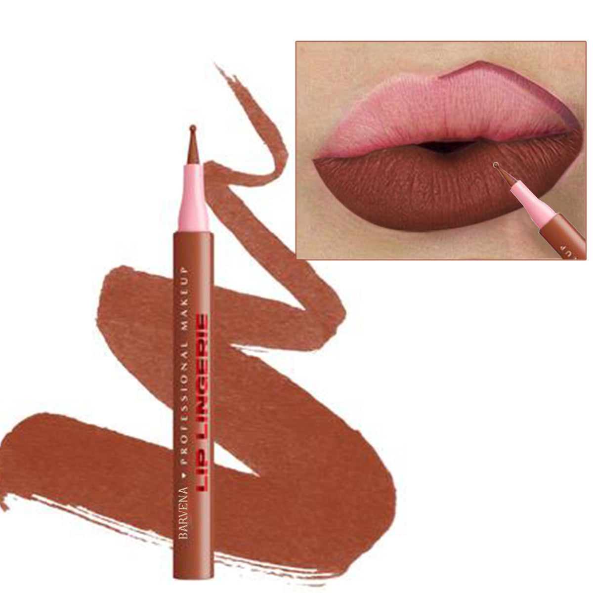 Matte Lip Liner Pencil with Full 3D Outline - Multiple Shades