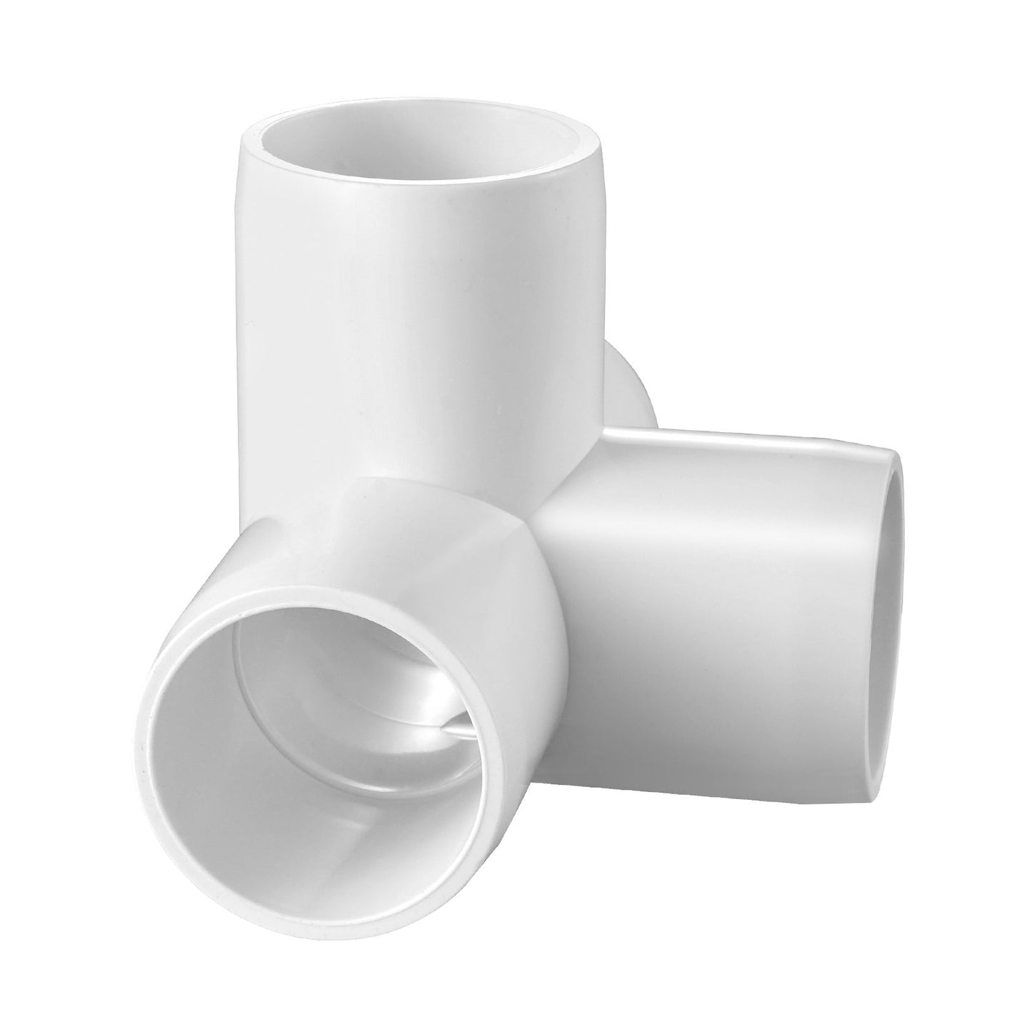 4-Way PVC Pipe Fittings - 10-Pack Elbow Connectors