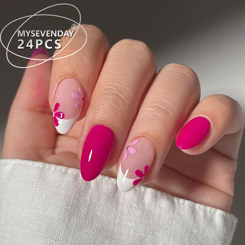 24-Piece Nail Art Sticker Kit with French & Star Designs for Nails