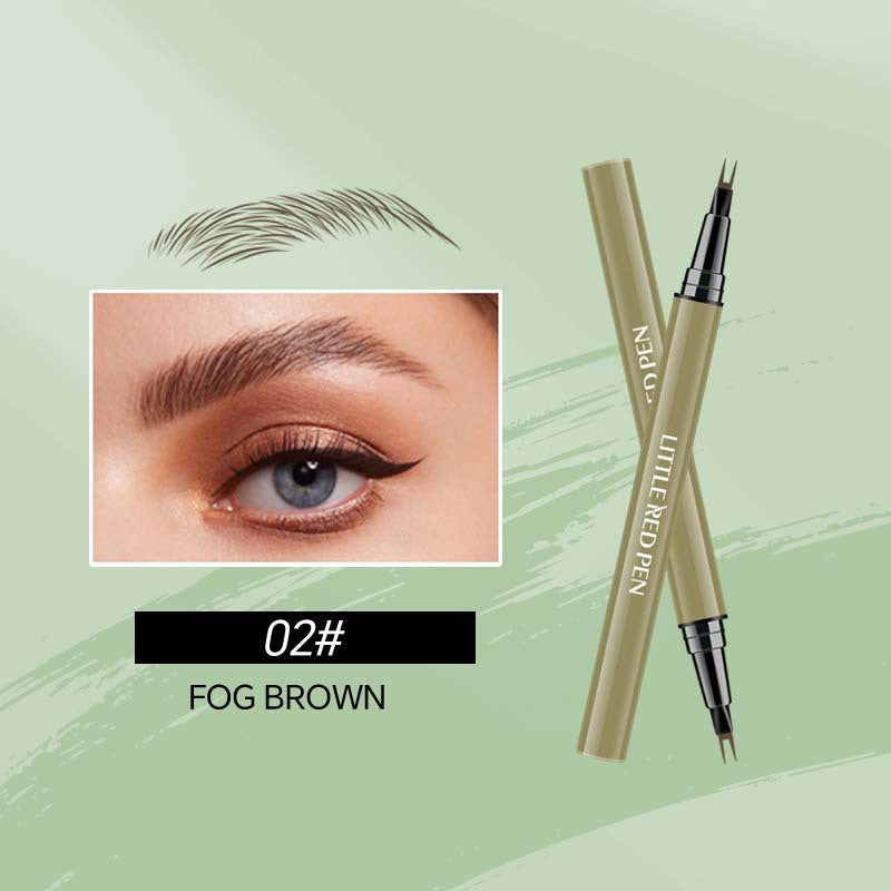 Waterproof Eyebrow Pencil & Fine Liquid Eyeliner Set - Not Smudge, 1-3 Colors