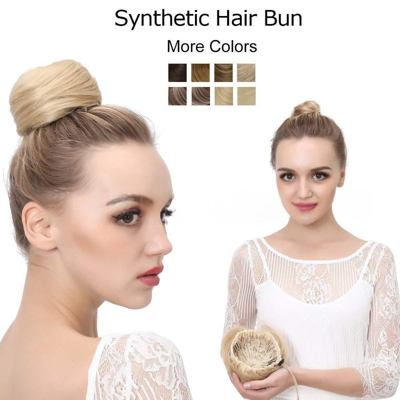 European & American Style Hair Bun Hairpieces for Women - Short Exotic Flair