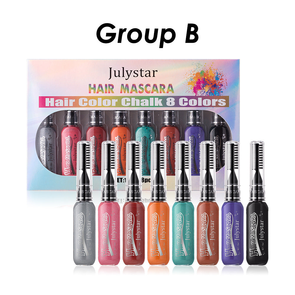 Waterproof Multi-Color Mascara Set - Long-Lasting Eye Makeup with Brush