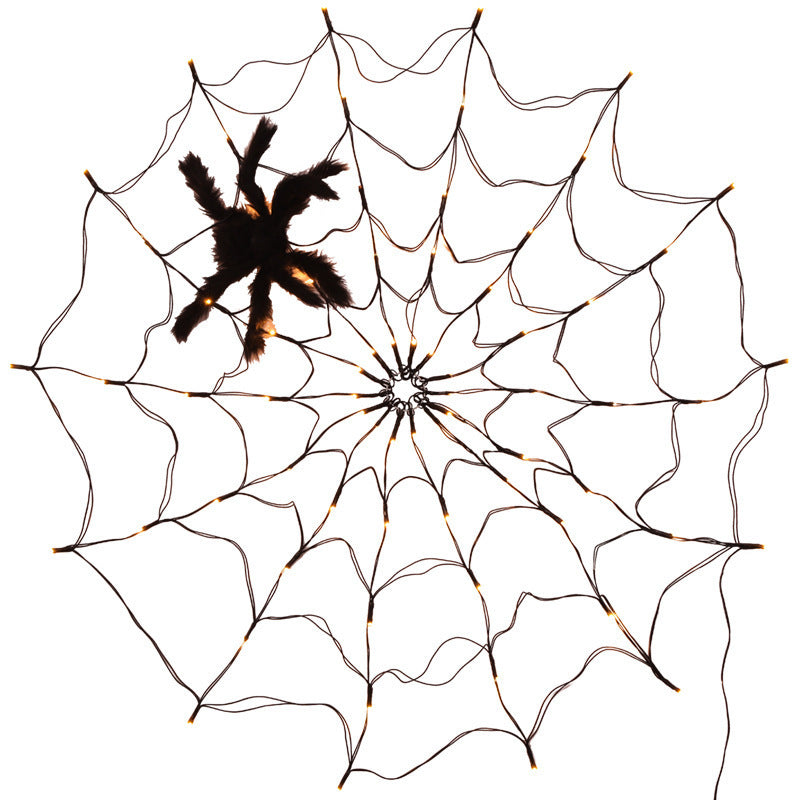 Halloween LED Spider Net Light Indoor Decoration with Remote Control