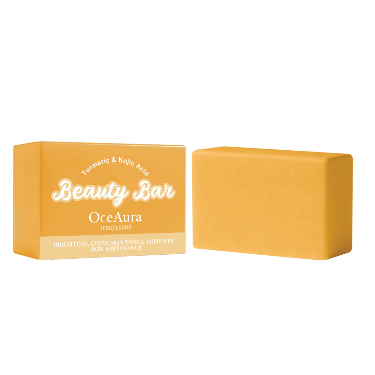 Turmeric Kojic Acid Skin Brightening Soap 100g - Natural Face Cleanser