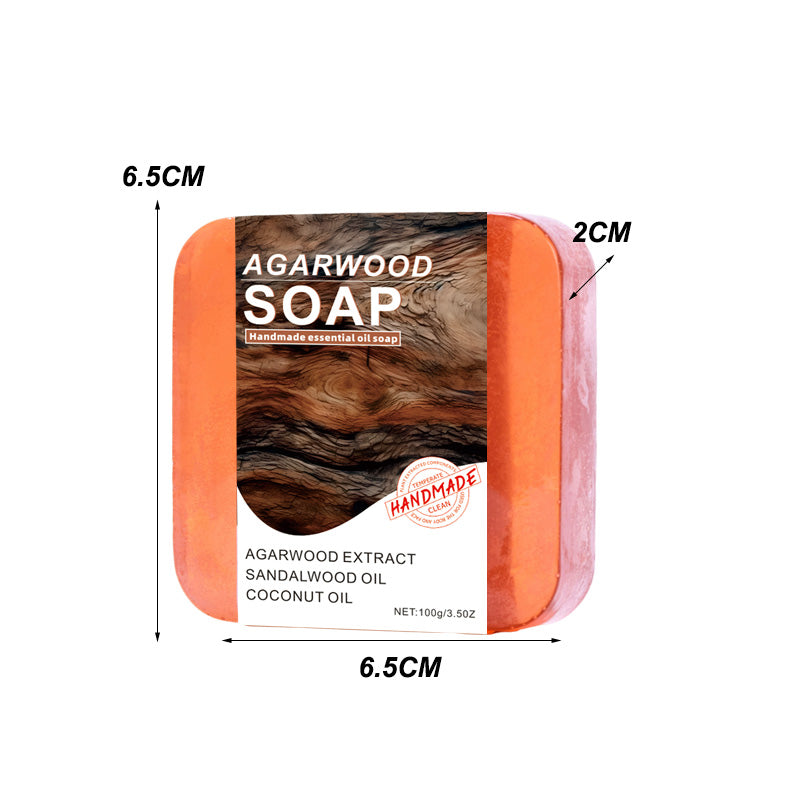 Agarwood Essential Oil Soap 100g Body Care Natural Fragrance
