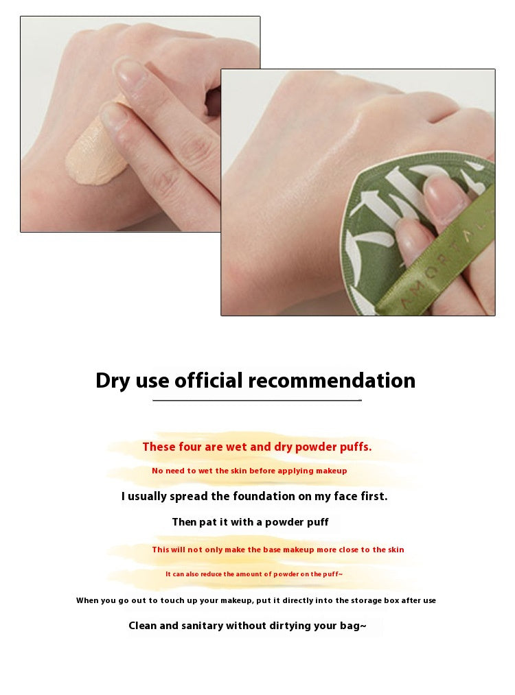 Dual-Purpose Cotton Candy Cushion Powder Puff - Wet & Dry Makeup Applicator