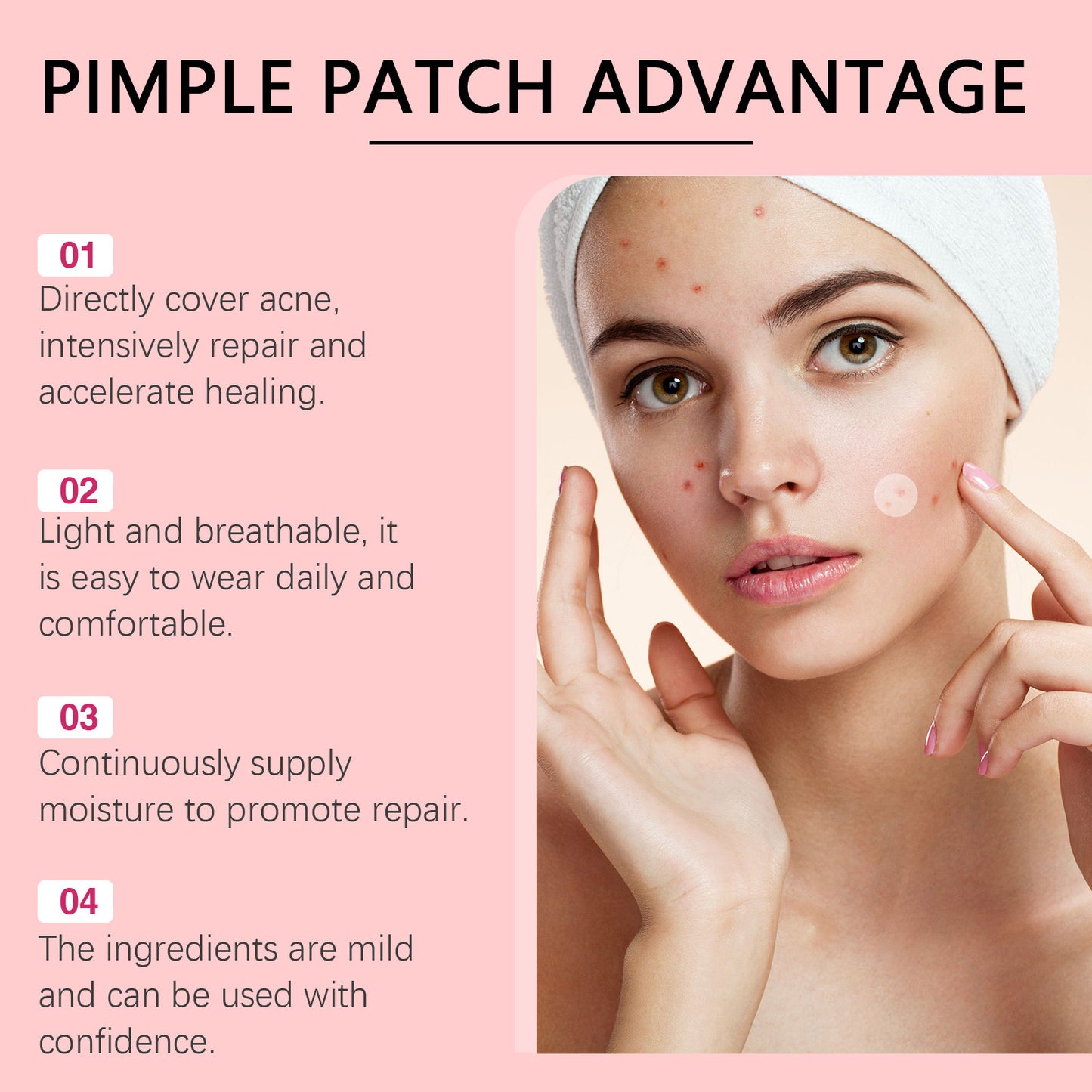 Acne Pimple Patch Set - 240 Patches for Facial Skin Care