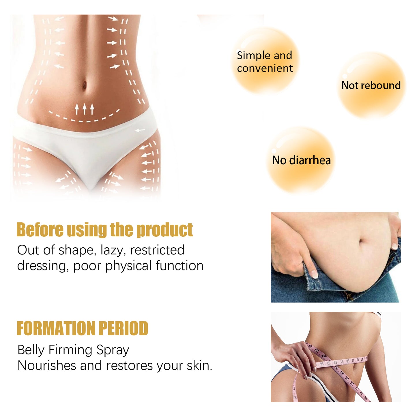 Ginger Slimming Body Cream - Anti-Cellulite Firming Massage Lotion, 50g