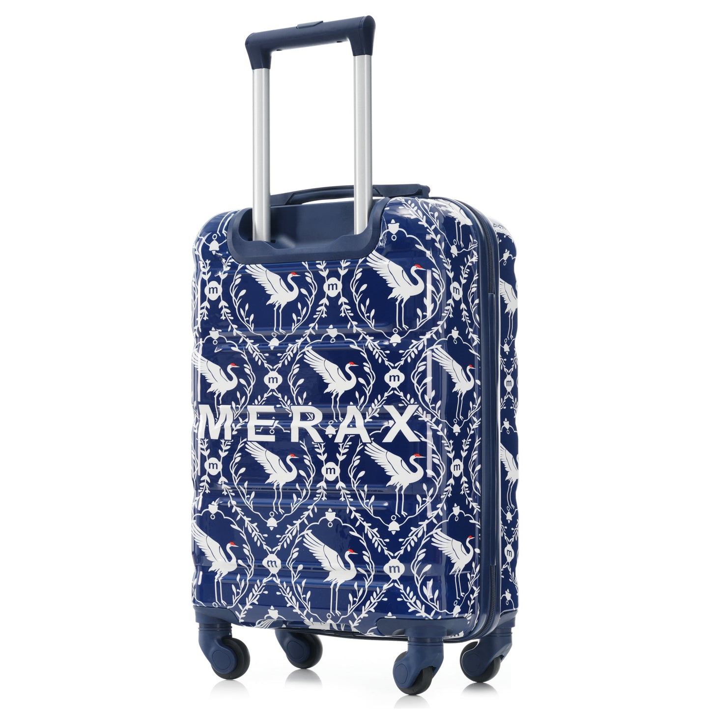 20-Inch Carry-On Luggage Set with USB Port - Indigo