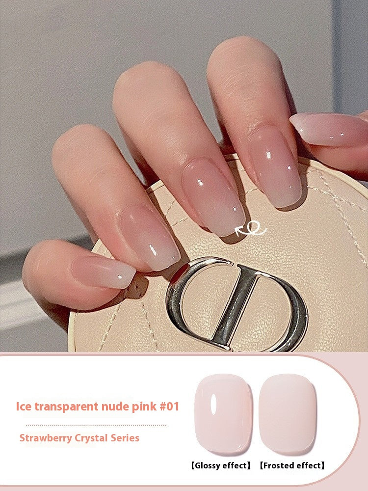 Ice Transparent Nude Gel Nail Polish All-Match - Waterproof & UV Safe