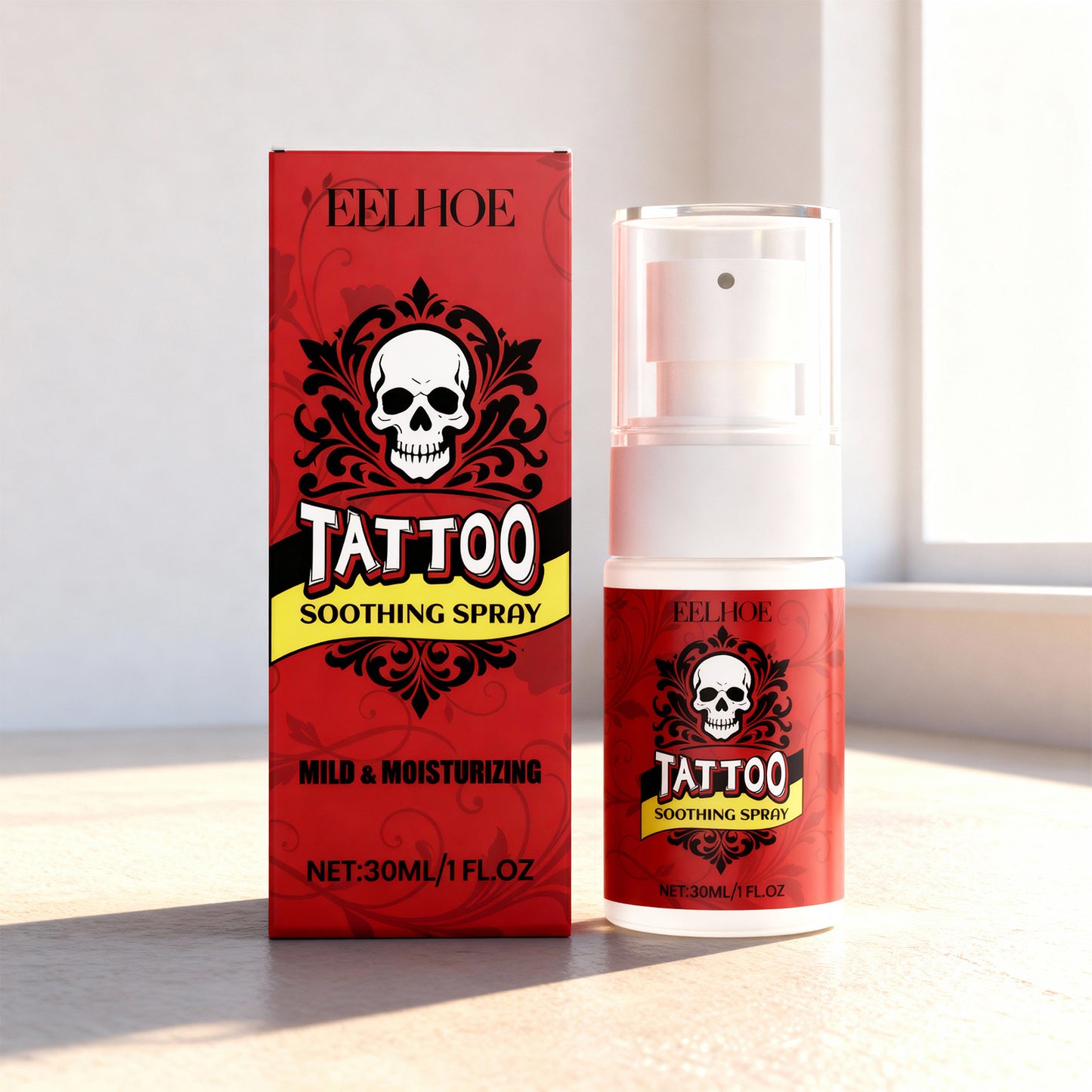 Tattoo Soothing Spray 30ml - Gentle Moisturizing Skin Care for Tattooed Skin