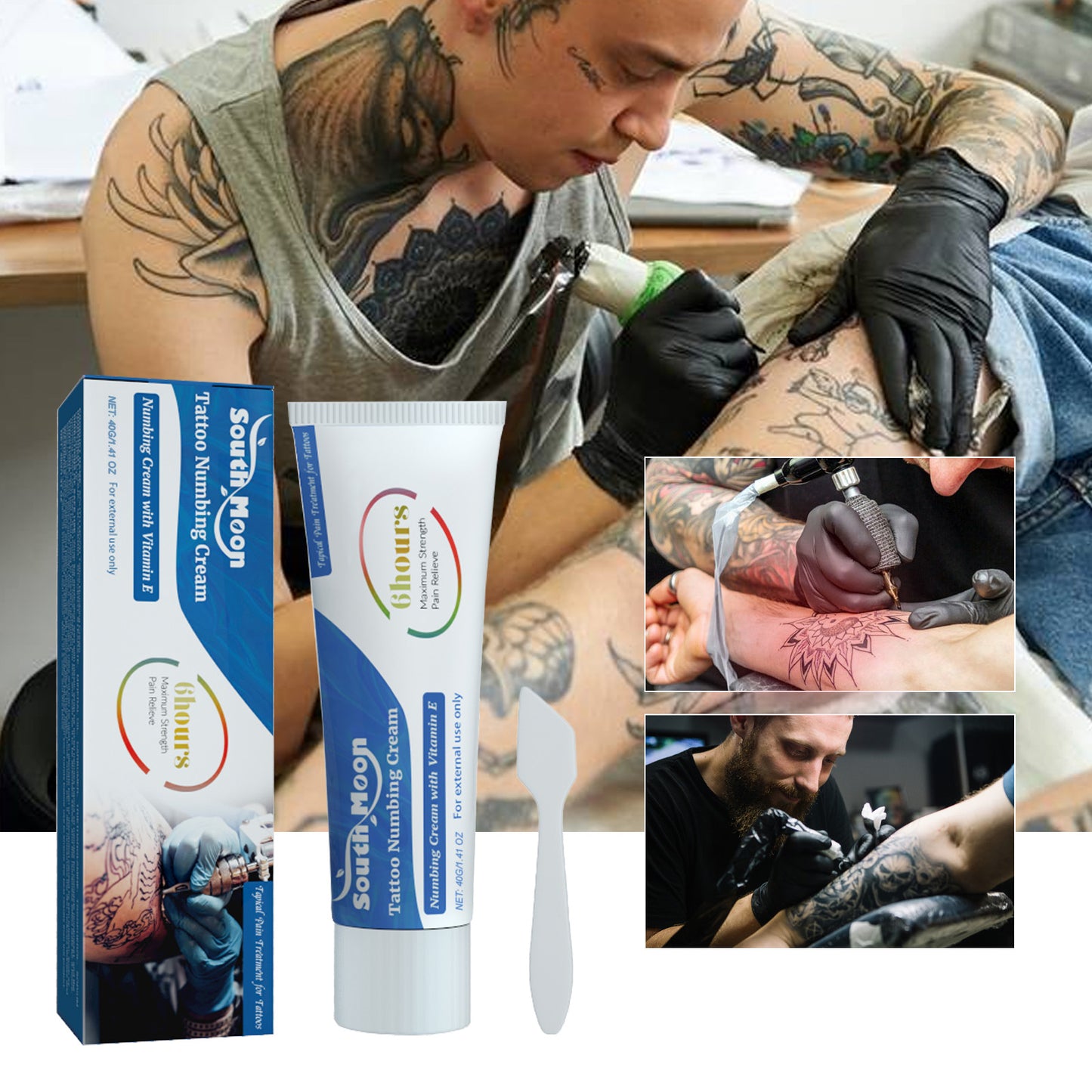 Tattoo Numbing Cream - Pain Relief & Skin Repair Moisturizer