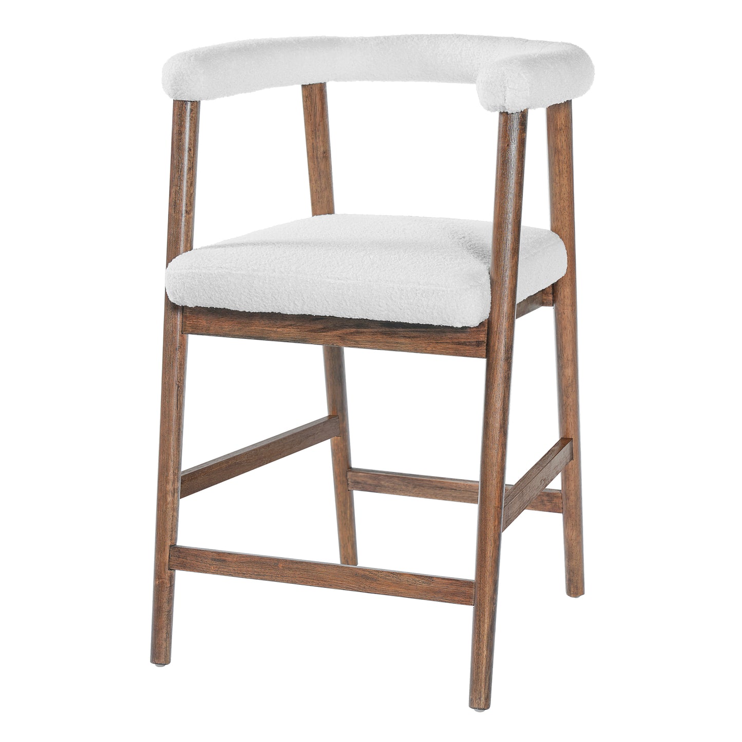 24.5 Seat Height Bar Stools With Back, Comfortable Counter For