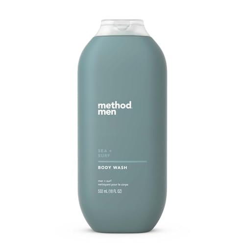 Method Men Body Wash, Sea + Surf, Paraben and Phthalate Free, 18 fl oz (Pack of 1)