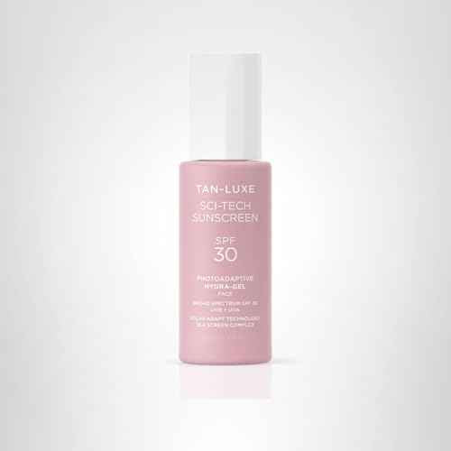 Tan-Luxe Sci-Tech Sunscreen SPF 50, Lightweight Photoadaptive Hydra-Gel Face Sunscreen, Clear, Non-Greasy, Broad Spectrum UVB & UVA Protection, Vegan & Fast-Drying, 1.69 fl. oz/50 ml Bottle