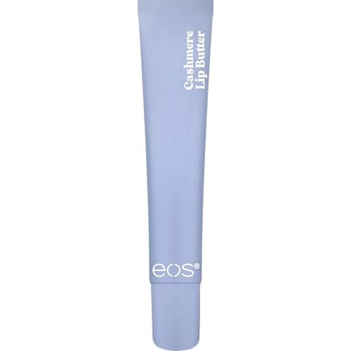 eos Cashmere Lip Butter, Vanilla Cashmere, eos Lip Butter with Plumping Peptides For Smooth Lips, 0.35 fl oz
