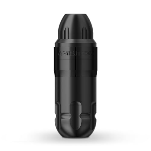 Ambition Shura Rotary Tattoo Machine with Advanced Stabilizing System - Short Tattoo Pen with Coreless Motor RCA Interface Tattoo Gun Supply for Professional Tattoo Artists