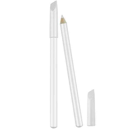 Maitys 2 Pieces Nail Whitening Pencil 2-in-1 White Nail Pencil DIY Design Manicure with Cuticle Pusher