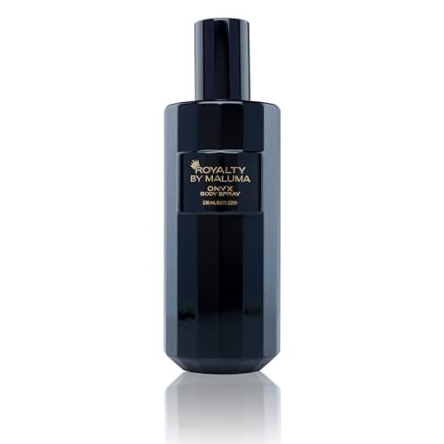 Onyx Body Spray, 8 oz - Luxurious Long-Lasting Perfume for Men - Fougere Amber Wood Fragrance - Cardamon, Pear, Bergamot Top Notes - Ideal Gift for Men